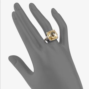 [SOLD] Judith Ripka Citrine Silver Cocktail Ring